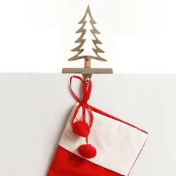 Hollow Rose Gold Tree Christmas Stocking Hanger Flash Sale
