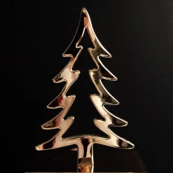 Hollow Rose Gold Tree Christmas Stocking Hanger Flash Sale