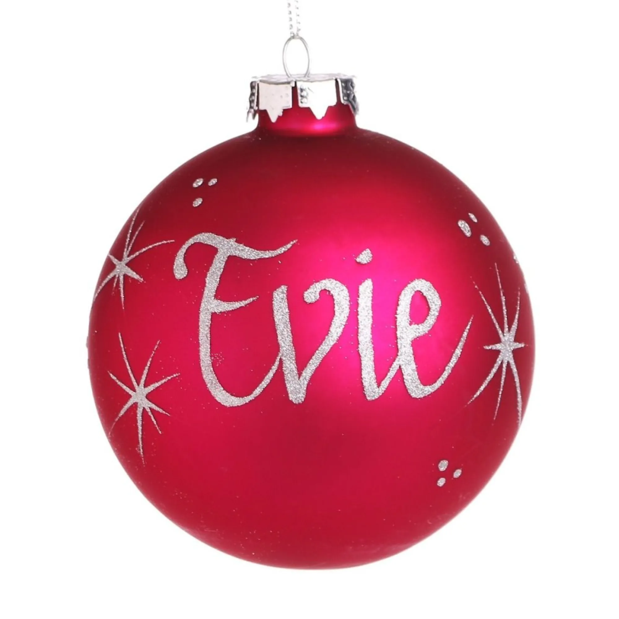 Hot Pink Bling Monogram Christmas Bauble Flash Sale