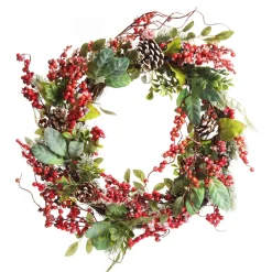 Iced Red Berry Wreath Best