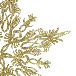 Intricate Gold Hanging Snowflake Decoration Sale