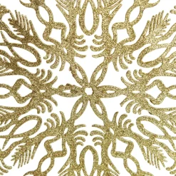 Intricate Gold Hanging Snowflake Decoration Sale