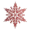 Intricate Red Hanging Snowflake Decoration Shop