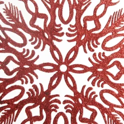 Intricate Red Hanging Snowflake Decoration Shop