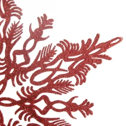 Intricate Red Hanging Snowflake Decoration Shop