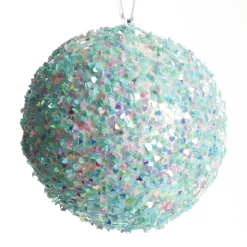 Iridescent Baby Blue Sequin Christmas Ball Store