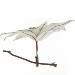 Iridescent Glitter Poinsettia Flower Clip Shop