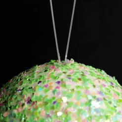 Iridescent Mint Green Sequin Christmas Ball Shop