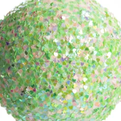 Iridescent Mint Green Sequin Christmas Ball Shop