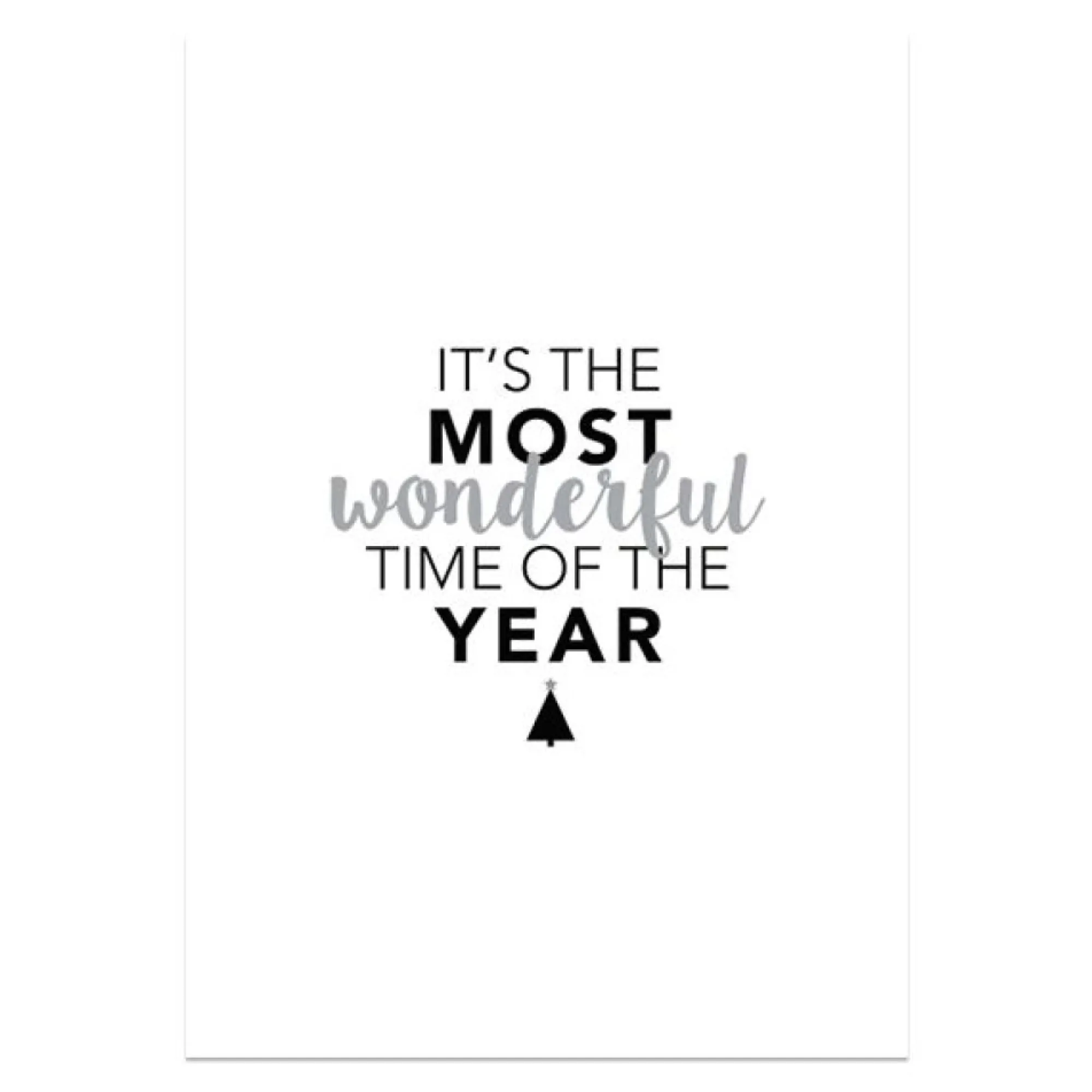 It's the Most Wonderful Time of the Year Christmas Poster Print New