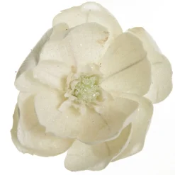 Ivory Glitter Sprinkled Magnolia Flower Clip Store