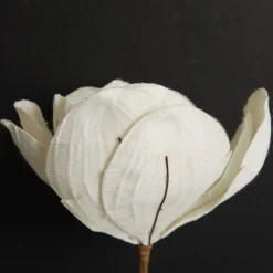 Ivory Glitter Sprinkled Magnolia Flower Clip Store