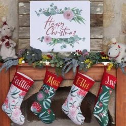 Jocelyn Proust Australiana Flora Christmas Stocking Hot