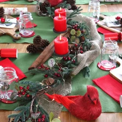 Jute Moss Green Roll - Table Runner Shop