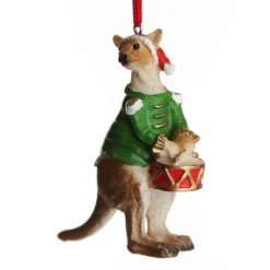 Kangaroo Australiana Christmas Tree Decoration - Green Jacket Shop
