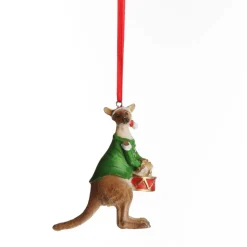 Kangaroo Australiana Christmas Tree Decoration - Green Jacket Shop