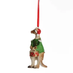 Kangaroo Australiana Christmas Tree Decoration - Green Jacket Shop