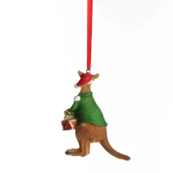 Kangaroo Australiana Christmas Tree Decoration - Green Jacket Shop