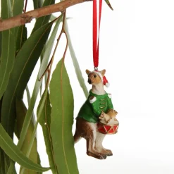 Kangaroo Australiana Christmas Tree Decoration - Green Jacket Shop