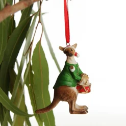 Kangaroo Australiana Christmas Tree Decoration - Green Jacket Shop