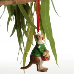 Kangaroo Australiana Christmas Tree Decoration - Green Jacket Shop