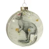 Kangaroo with Santa Hat Glass Disc Kangaroo With Santa Hat Glass Disc Cheap