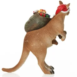 Kangaroo with Santa Sack Australiana Christmas Ornament Fashion