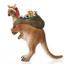 Kangaroo with Santa Sack Australiana Christmas Ornament Fashion