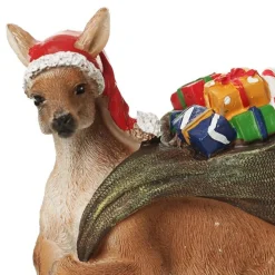 Kangaroo with Santa Sack Australiana Christmas Ornament Fashion