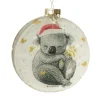 Koala with Santa Hat Glass Disc Koala With Santa Hat Glass Disc Online
