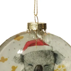 Koala with Santa Hat Glass Disc Koala With Santa Hat Glass Disc Online