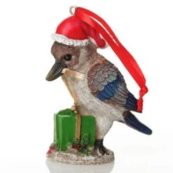 Kookaburra Australiana Christmas Tree Decoration - Green Present Fashion