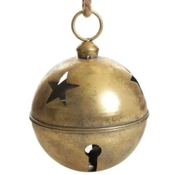 Large Antique Gold Metal Bell Decoration Best Sale