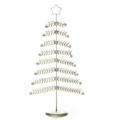 Large Antique Silver Metal Christmas Tree Flash Sale