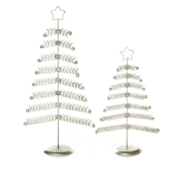 Large Antique Silver Metal Christmas Tree Flash Sale