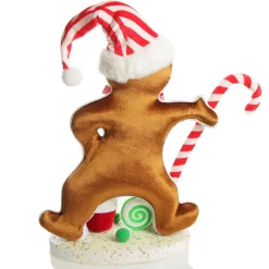Large Gingerbread Boy with Candy Cane Christmas Ornament Online