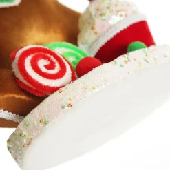 Large Gingerbread Boy with Candy Cane Christmas Ornament Online