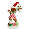 Large Gingerbread Girl with Lollipop Christmas Ornament New