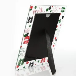 Large Glass Christmas Frame - Presents Clearance