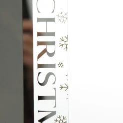 Large Glass Christmas Photo Frame - Gold Snowflakes Joy Online