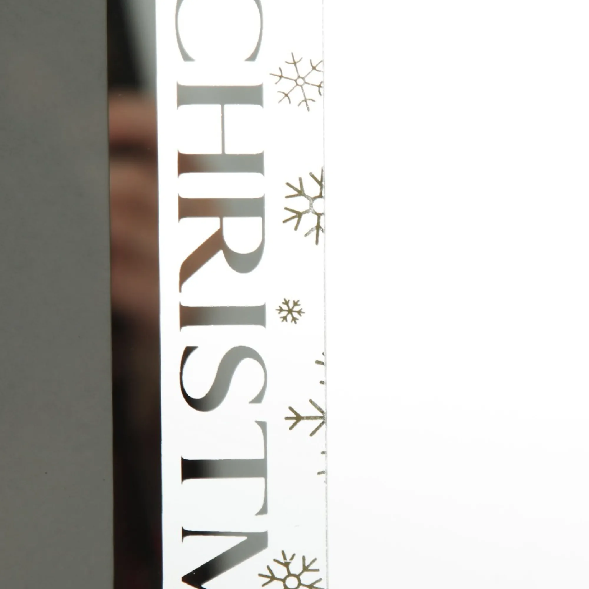 Large Glass Christmas Photo Frame - Gold Snowflakes Joy Online