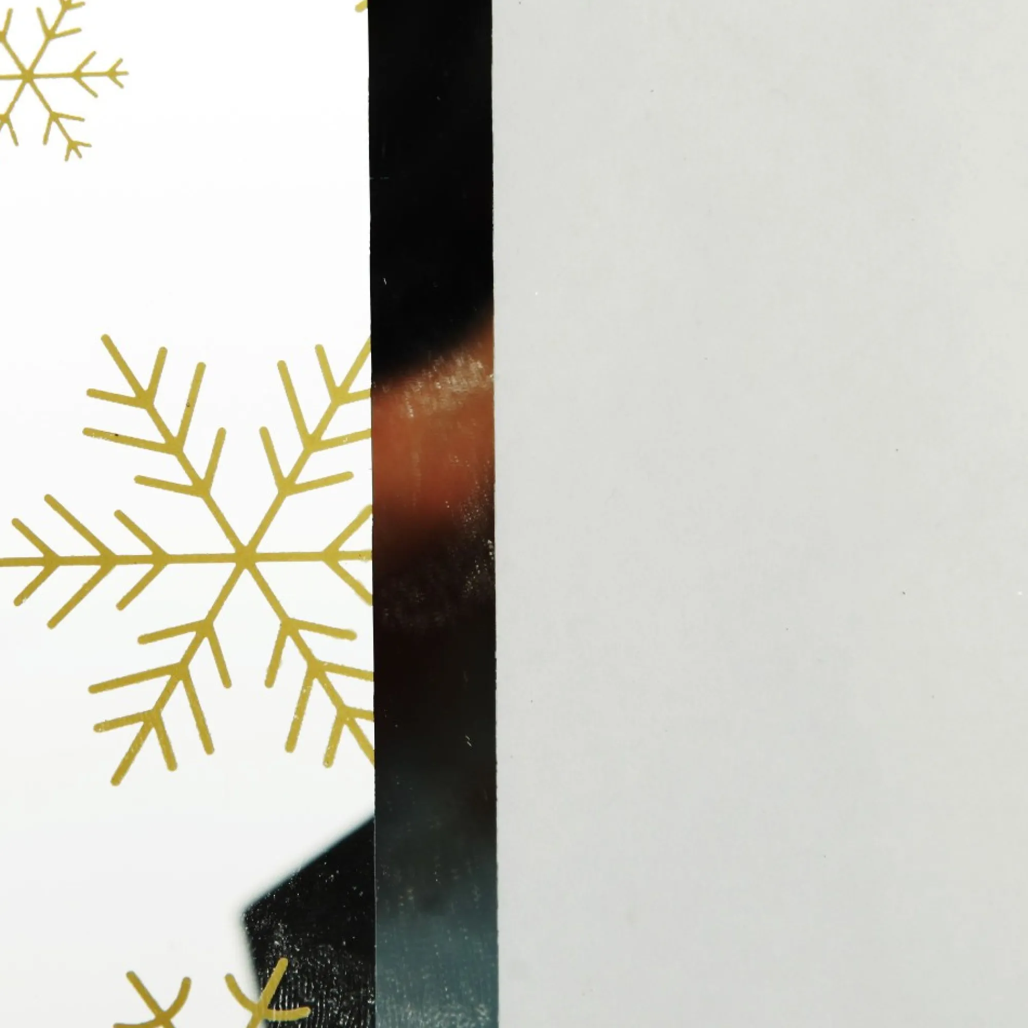 Large Glass Christmas Photo Frame - Gold Snowflakes Joy Online