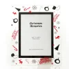 Large Glass Christmas Photo Frame - Candy Cane Cheap