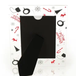 Large Glass Christmas Photo Frame - Candy Cane Cheap