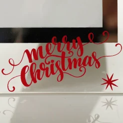 Large Glass Christmas Photo Frame - Candy Cane Cheap