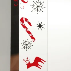 Large Glass Christmas Photo Frame - Candy Cane Cheap