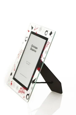 Large Glass Christmas Photo Frame - Candy Cane Cheap