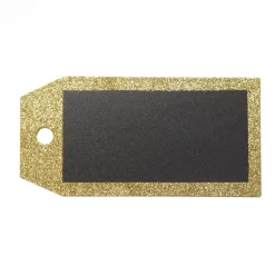 Large Glitter Square Edge Name Tag Fashion