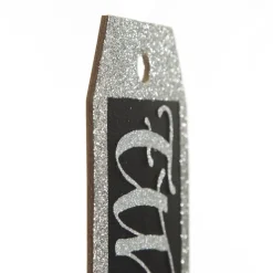 Large Glitter Square Edge Name Tag Fashion