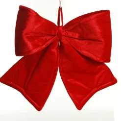Large Padded Red Velour Bow Cheap
